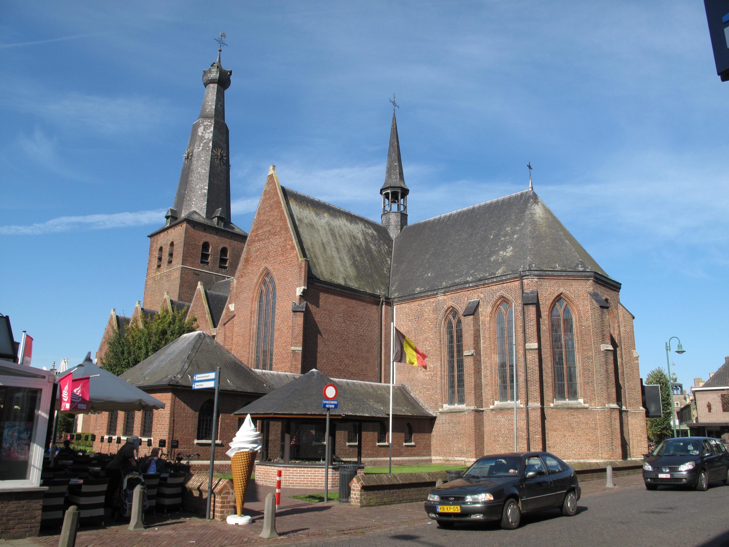 Belgische kerk in Baarle-Hertog vlak bij Den Engel